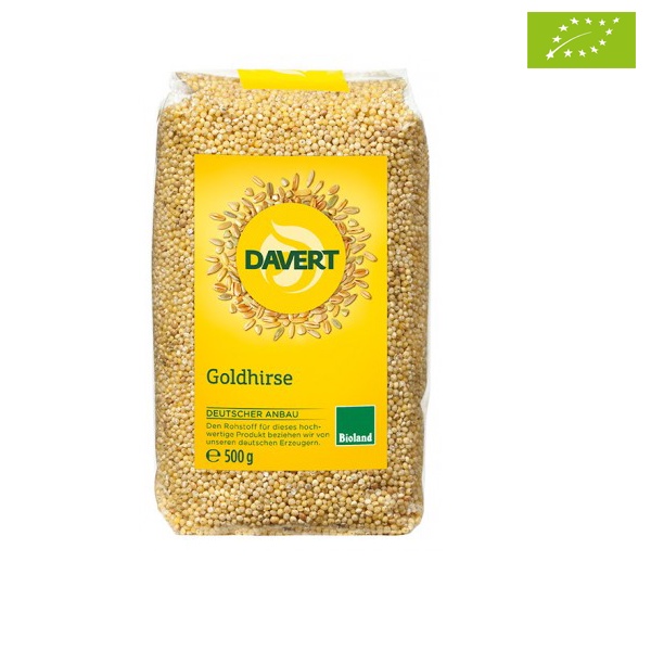 Hạt kê vàng hữu cơ đã tách vỏ Davert Organic Millet 500g