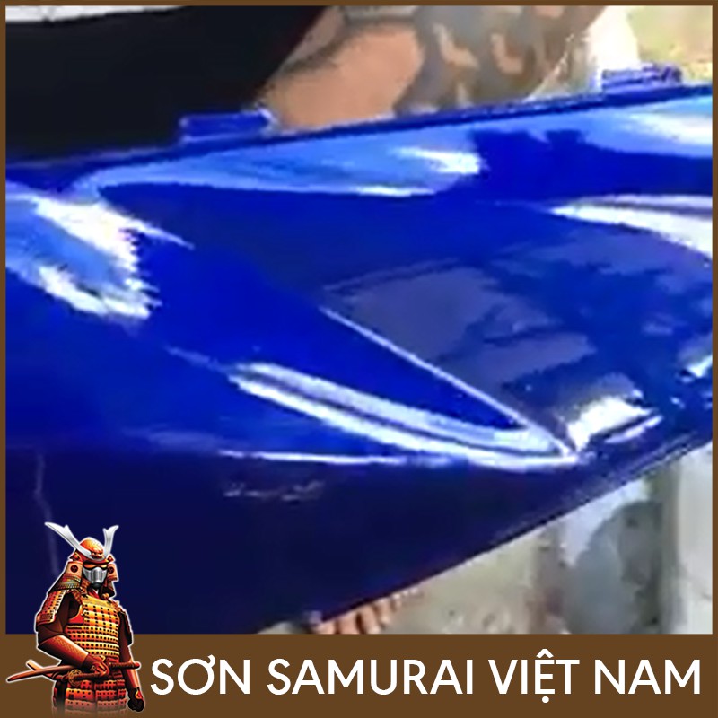 Màu Xanh Dương Sơn Samurai - Combo Sơn Xịt Samurai Màu Xanh H19M