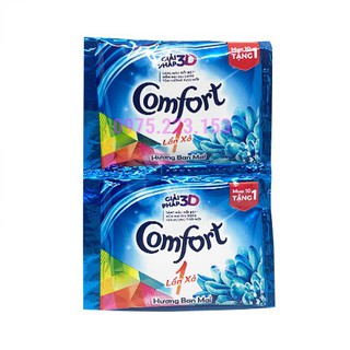 🍀🍀Combo 10 Dây Nước xả vải Comfort 1 lần xả Hương Ban Mai dây 10gói x 21ml(mẫu mới)