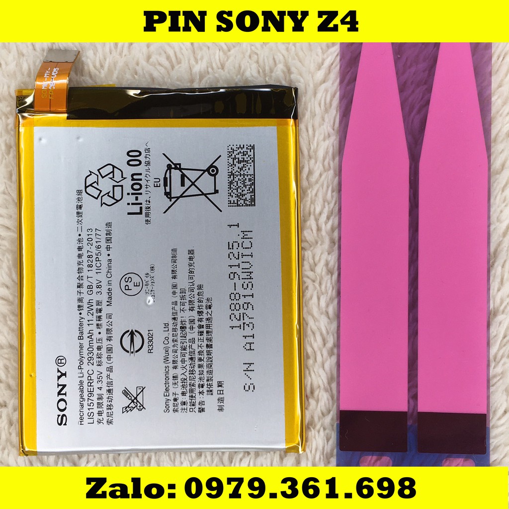 Pin Sony Z4 - XPERIA Z3 PLUS - SONY E6553 (LIS1579ERPC) - Hàng new ( bảo hành 3 tháng )