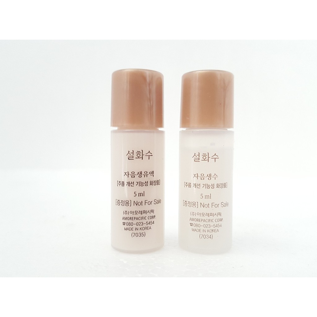 Cặp nước hoa hồng và sữa dưỡng nhân sâm chống lão hóa Sulwhasoo Concentrated Ginseng Renewing Water 5ml.