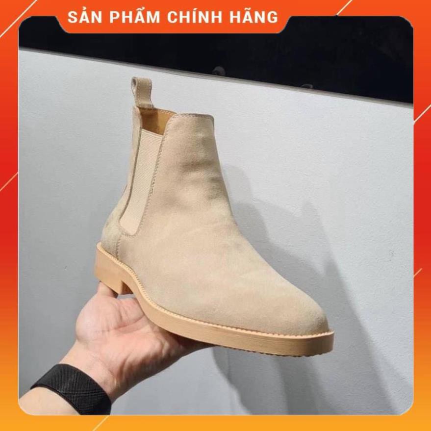 Giày Chelsea Boots nam SN06 màu Tan cao cổ da lộn đế cao cá tính năng động trẻ trung -vt6