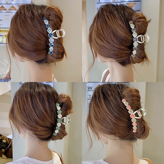 Kẹp tóc kim loại kích thước lớn thanh lịch phong cách Hàn Quốc
