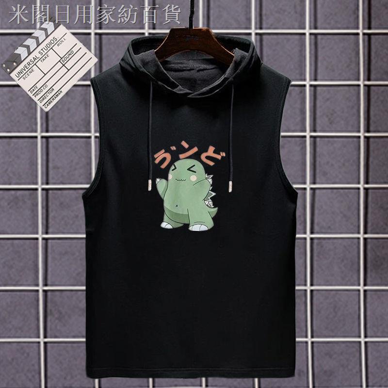 Áo Hoodie Tay Dài Thời Trang Trẻ Trung Cho Nam ♙_✵Áo Thun Thể Thao Sát Nách Có Mũ Trùm Dáng Suông Năng Động Thời Trang Unisex Phong Cách Hàn Quốc