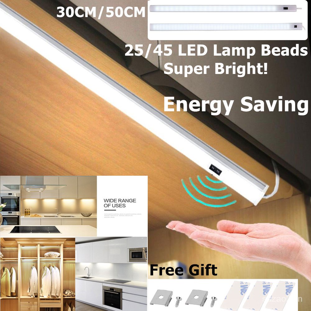Thanh Đèn LED Cảm Biến Tiết Kiệm Năng Lượng 30/40/50Cm Đèn Ngủ Công Tắc Cảm Biến Phòng Khách Và Phòng Ngủ Giao Diện USB Ký Túc Xá Sinh Viên Đèn Học Tập Đơn Giản Dễ Dàng Mang Theo Dễ Lắp Đặt