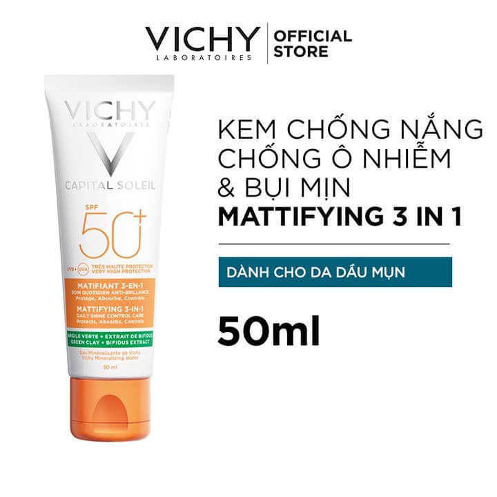 KEM CHỐNG NẮNG VICHY 3 IN 1 CAPITAL SOLEIL 50ML