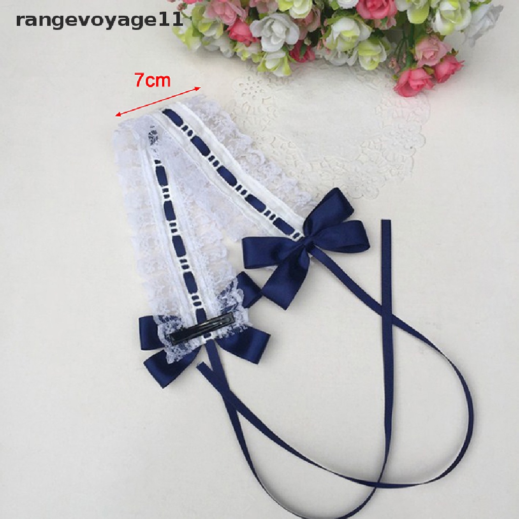 [Mới] Cài Tóc Nơ Ren Nơ Phong Cách Lolita