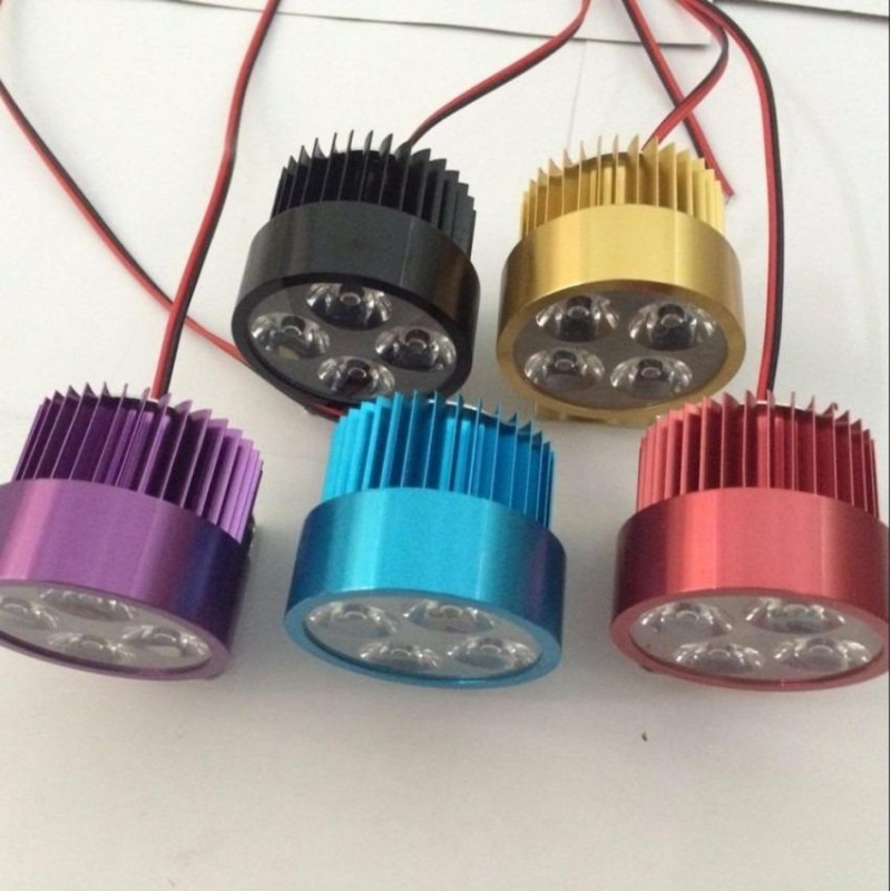 ❤️FREESHIP❤️ 🚛 Đèn pha trợ sáng 4 LED dành cho xe mô tô, xe điện (đen) [SKM]