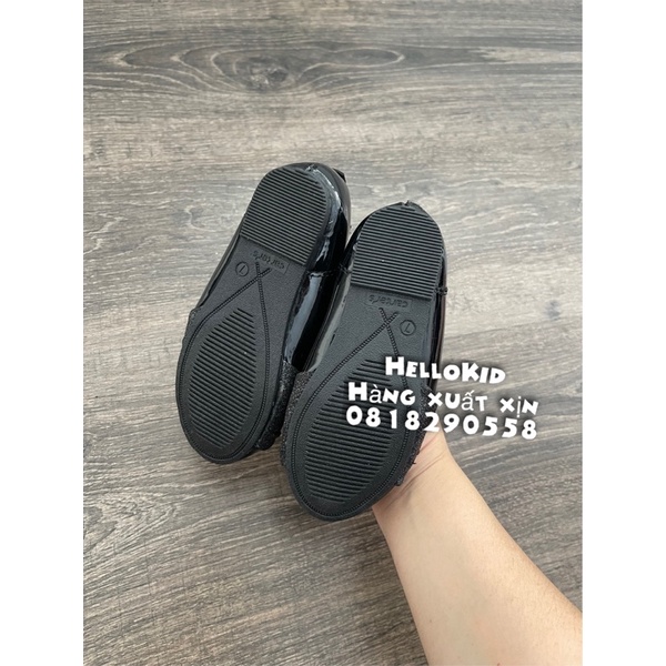 Giày búp bê nơ đen bé gái