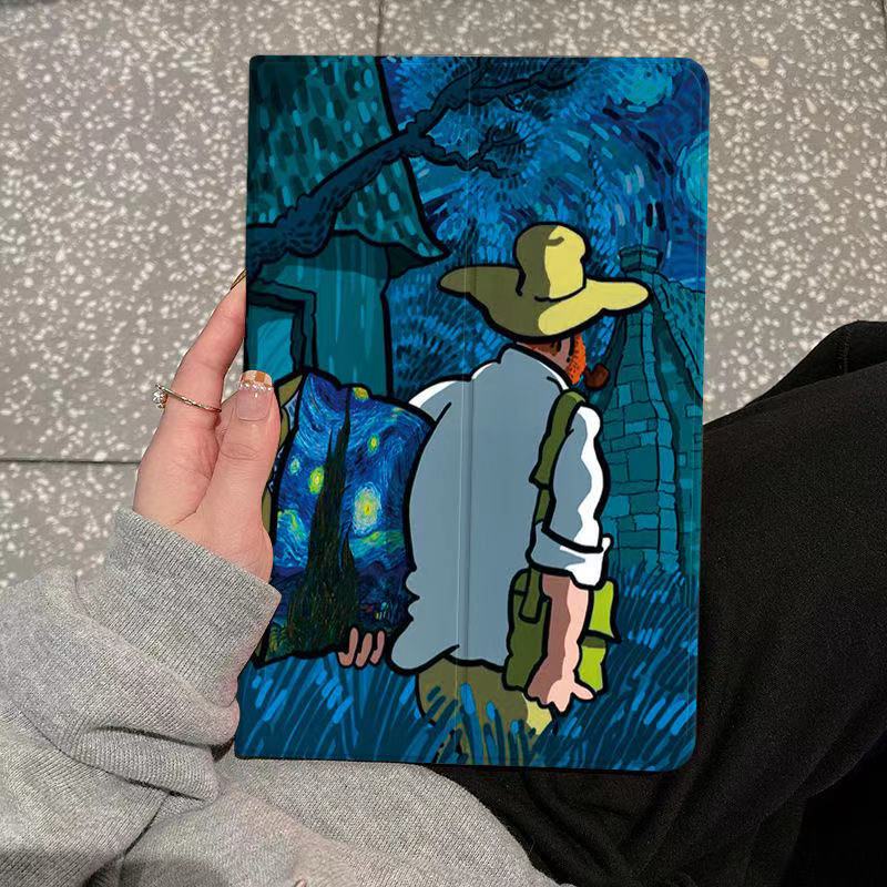 Ốp Máy Tính Bảng Họa Tiết Tranh Van gogh Cho apple ipad air ipad mini 123456 Bao Da Máy Tính Bảng Thời Trang Cho ipad 7.9inch 8.3inch 9.7inch 10.2inch 11inch Ốp