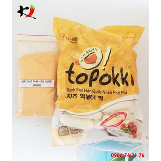 FREESHIP 500gr BÁNH GẠO NHÂN PHÔ MAI + 100gr BỘT PM LẮC