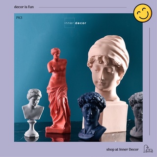 Tượng đầu Venus/David/Apollo phụ kiện chụp ảnh phong cách Morandi