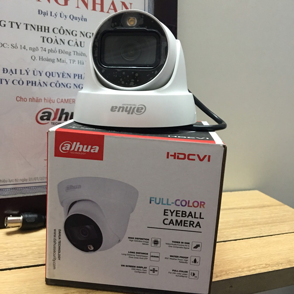 [CHÍNH HÃNG] Camera 2MP Full Color DAHUA HAC-HDW1239TLP-LED Tem DSS | BigBuy360 - bigbuy360.vn