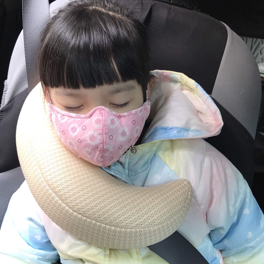 Gối ngủ YME cài dây an toàn xe ô tô xe đẩy em bé thoáng khí có thể giặt máy GN1
