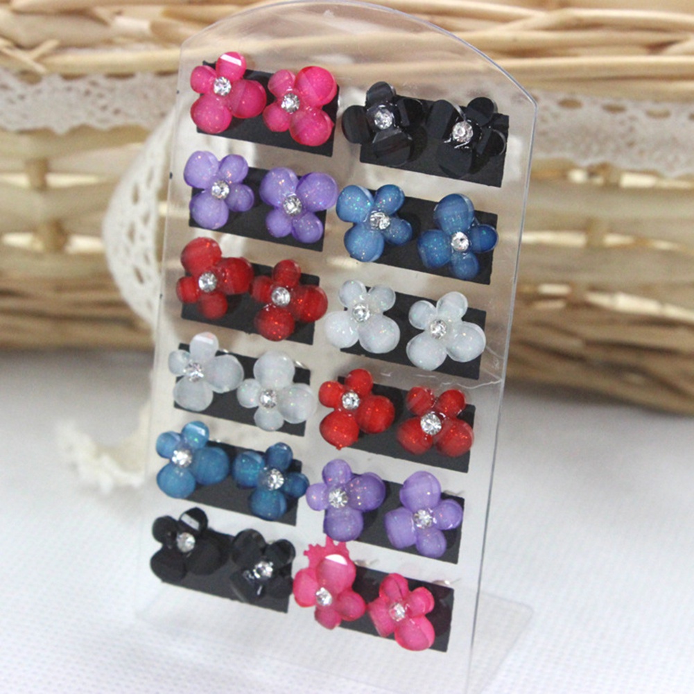 Set 12 đôi bông tai xinh xắn cho nữ