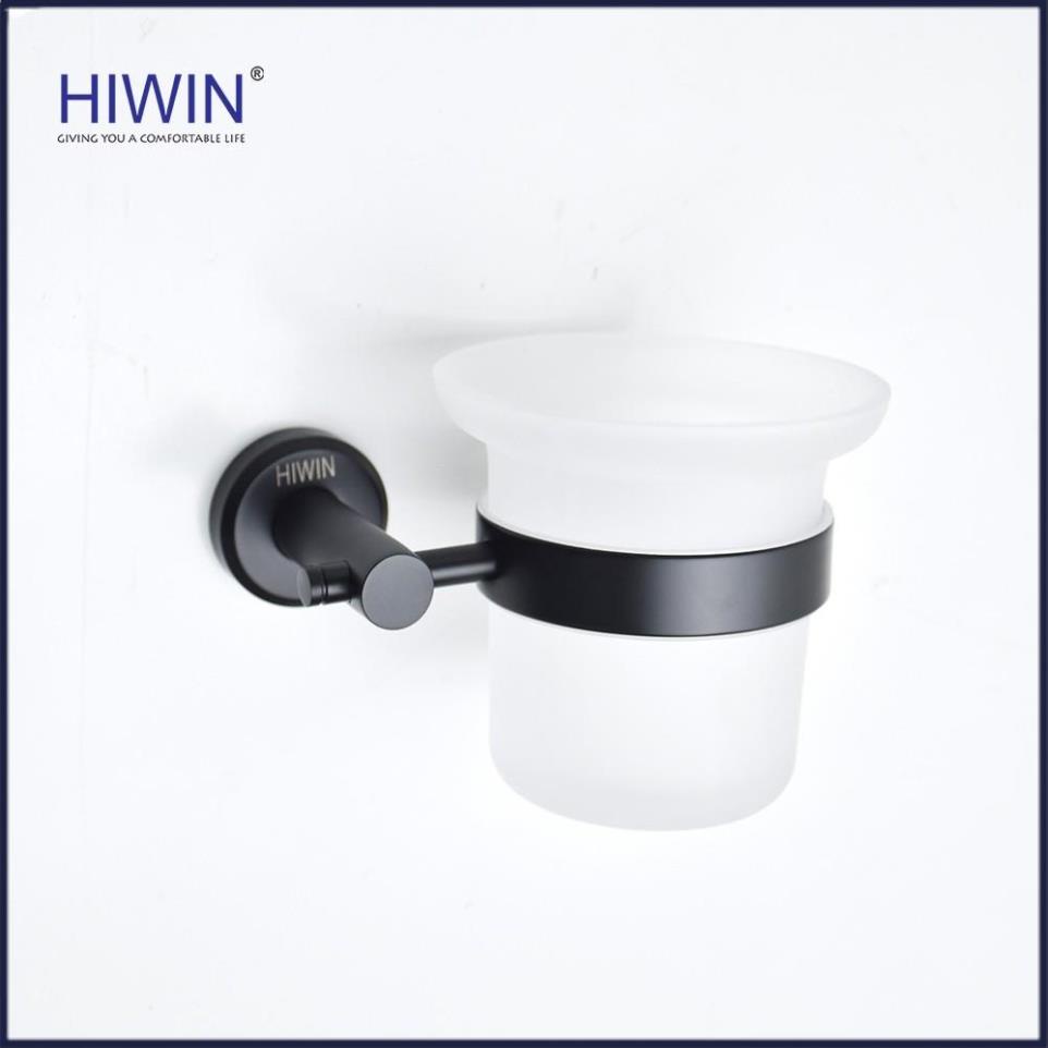 Chổi cọ toilet, chổi cọ bồn cầu nhà vệ sinh inox 304 mạ đen HIWIN Y-536