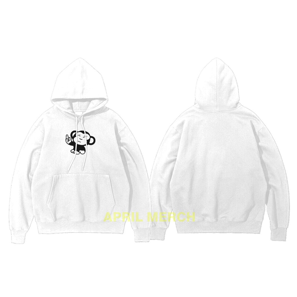 Áo Khoác Hoodie In Hình Chú Khỉ Dễ Thương