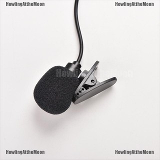 VN 3.5mm Mini Studio Speech Mic Microphone Clip On Lapel For PC Desktop Notebook ET