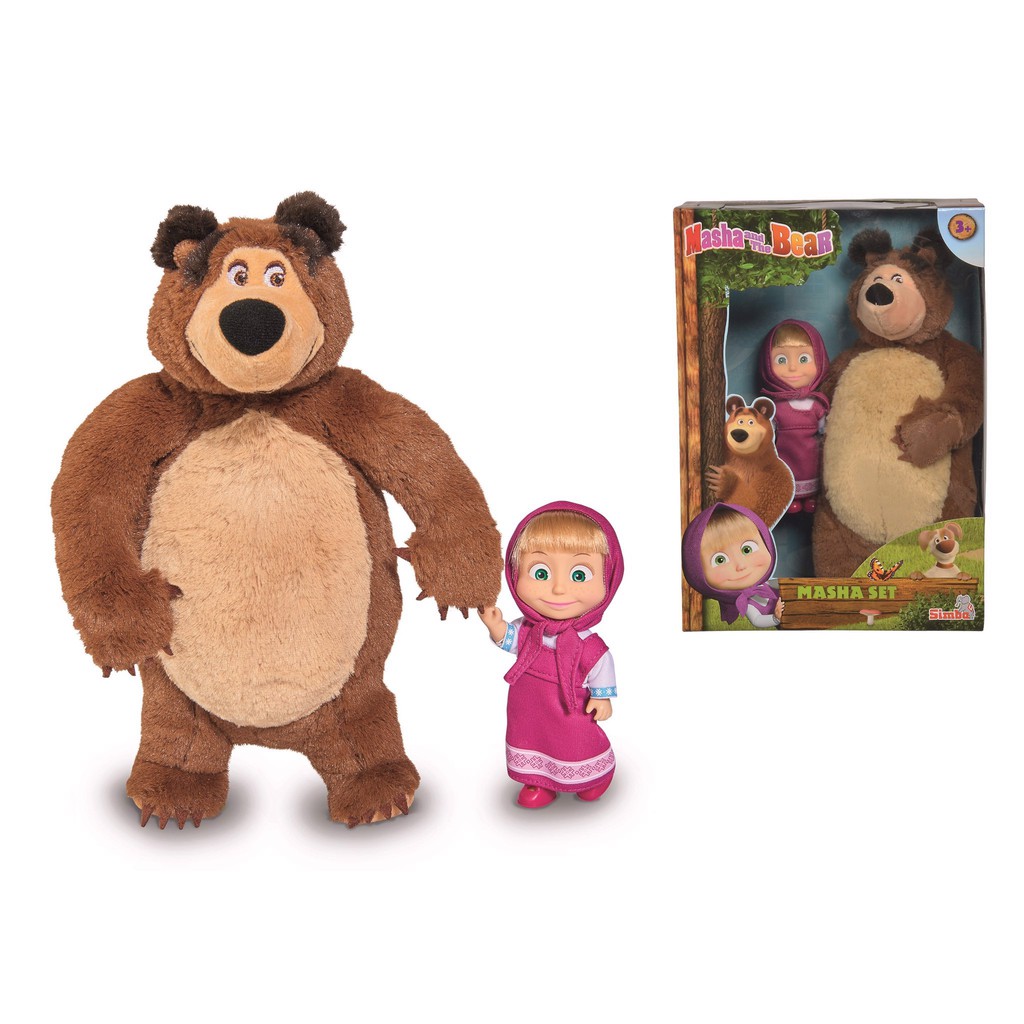 Bộ Đồ Chơi Búp Bê Và Gấu MASHA AND THE BEAR Masha Set 109301072 - Simba Toys Vietnam