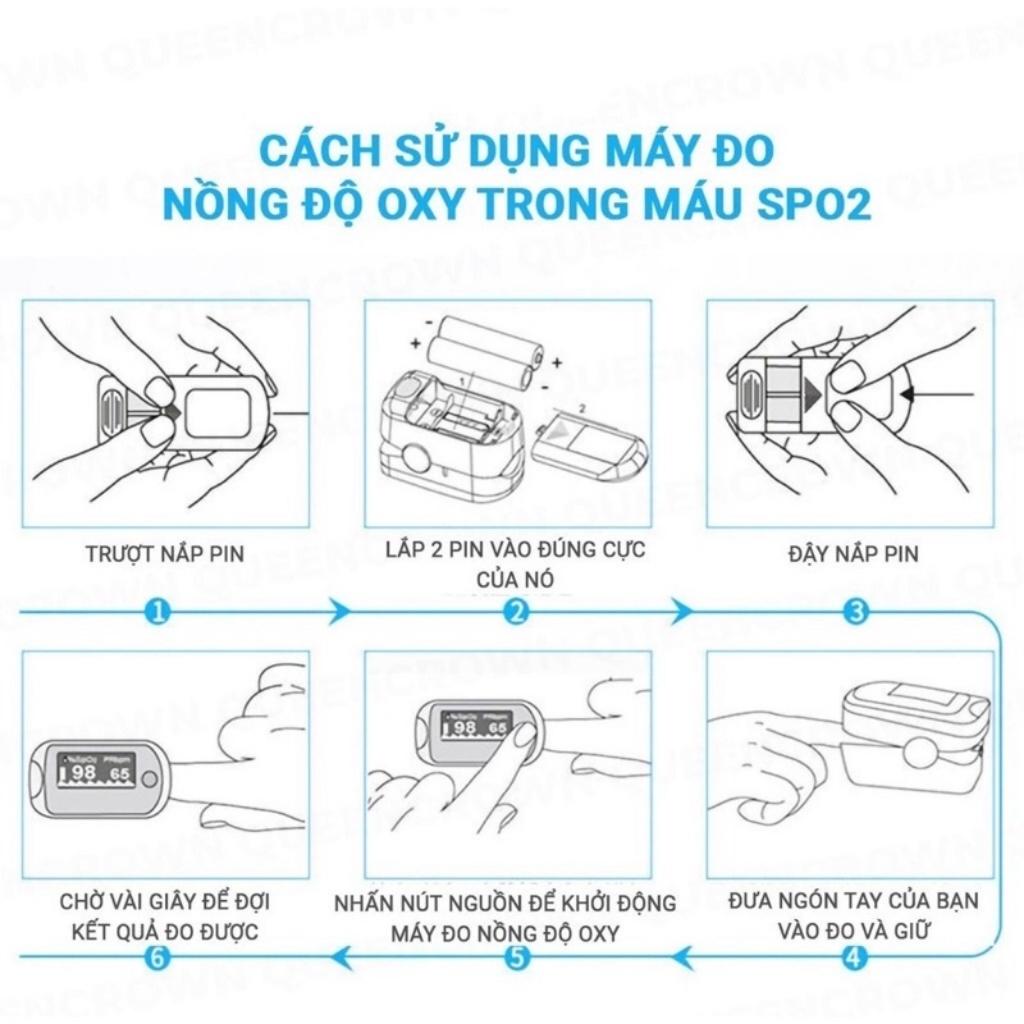 Máy Đo Spo2 Máy Đo Nồng Độ Oxy Trong Máu Và Nhịp Tim Pulse Oximeter A2