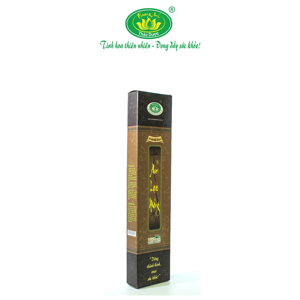 Nhang sạch thảo dược An Lạc Hương hương Trầm Bắc/hương Quế hộp 100 cây/200 cây