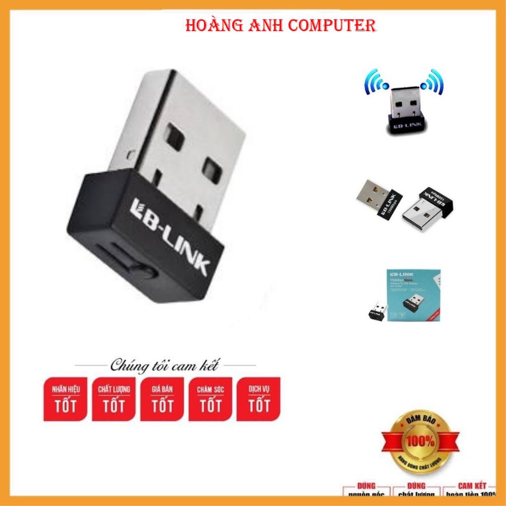 Bộ Thu WiFi - USB WiFi LB-LINK BL-WN151 Bắt Sóng Đa Năng Chính Hãng Cao Cấp HA07