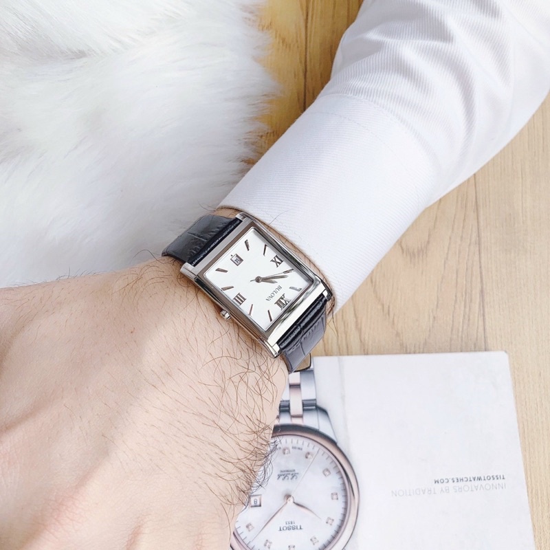 ĐỒNG HỒ NAM CHÍNH HÃNG Bulova 96B107 Classic Quartz White Dial