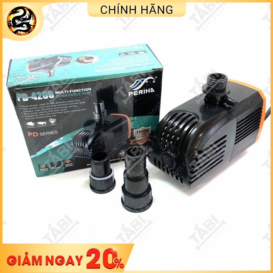 Máy Bơm Nước Periha PD-4200, 5200, 6200, 7200, 8200 10W - Máy Bơm Hồ Cá Cao Cấp Chính Hãng