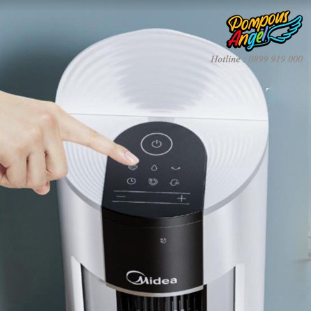 [CHÍNH HÃNG] Quạt tháp không cánh ,quạt điều hòa điều khiển từ xa, quạt đứng, quạt hơi nước MIDEA 120AC-18AR có bánh xe | BigBuy360 - bigbuy360.vn