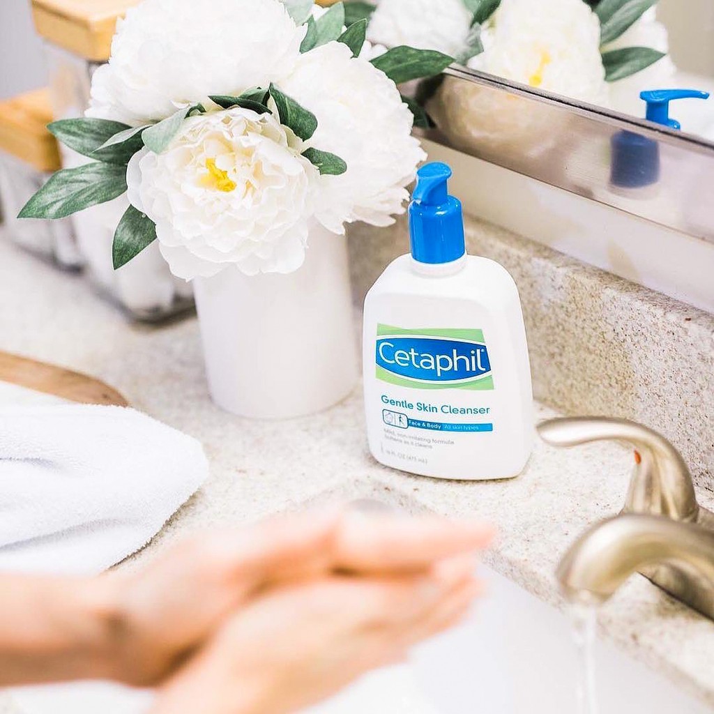 Sữa rửa mặt Cetaphil Gentle Skin Cleanser - Sữa rửa mặt dịu nhẹ không xà phòng cho da nhạy cảm - Mẫu mới [COCOLUX]