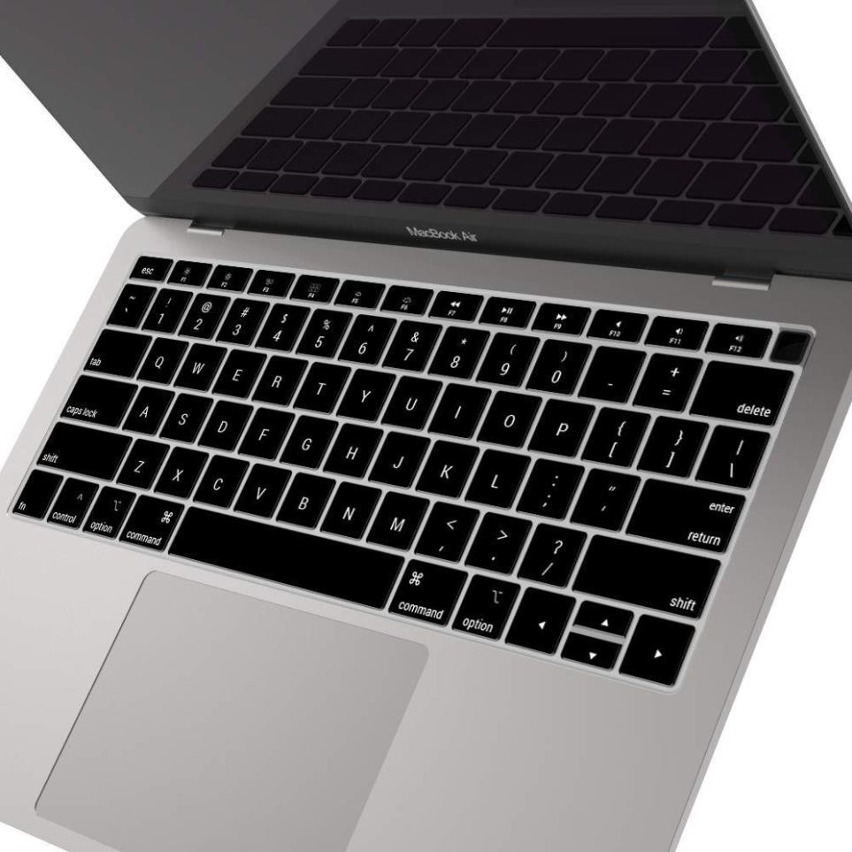 Miếng Lót Phủ Bàn Phím Màu Trong Suốt Silicon Cho Macbook Air 13.3"(2018-19) (US)