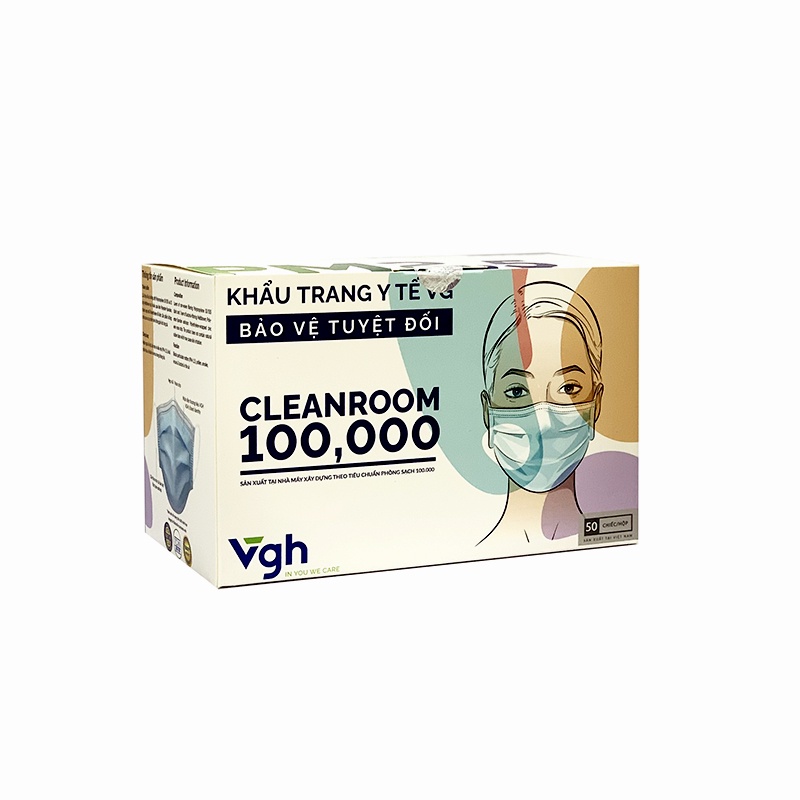 [Mã LT50 giảm 50k đơn 250k] Khẩu trang y tế VG eco mask hộp 50 chiếc