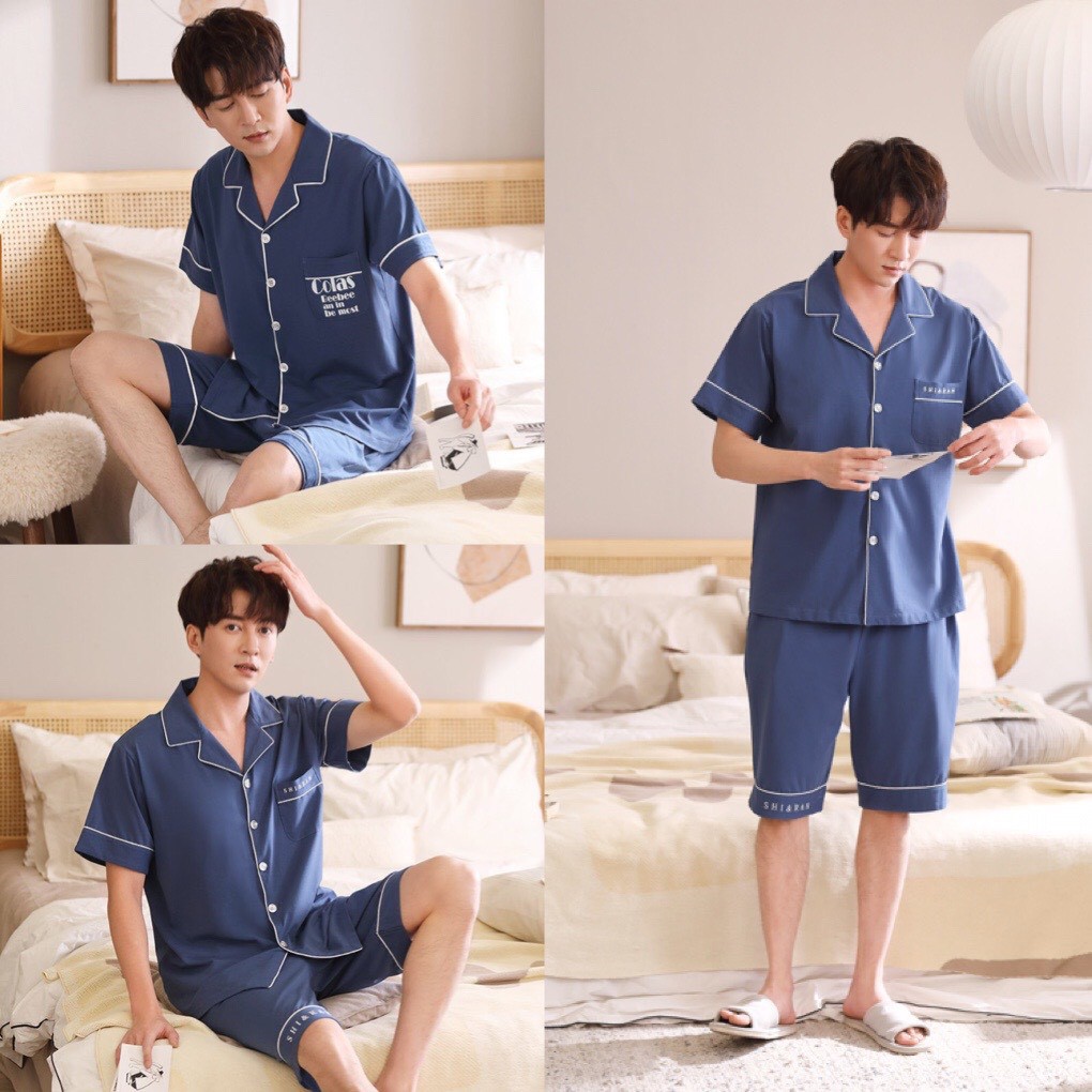 ĐỒ BỘ MẶC NHÀ NAM| BỘ PIJAMA NAM CỘC TAY | WebRaoVat - webraovat.net.vn