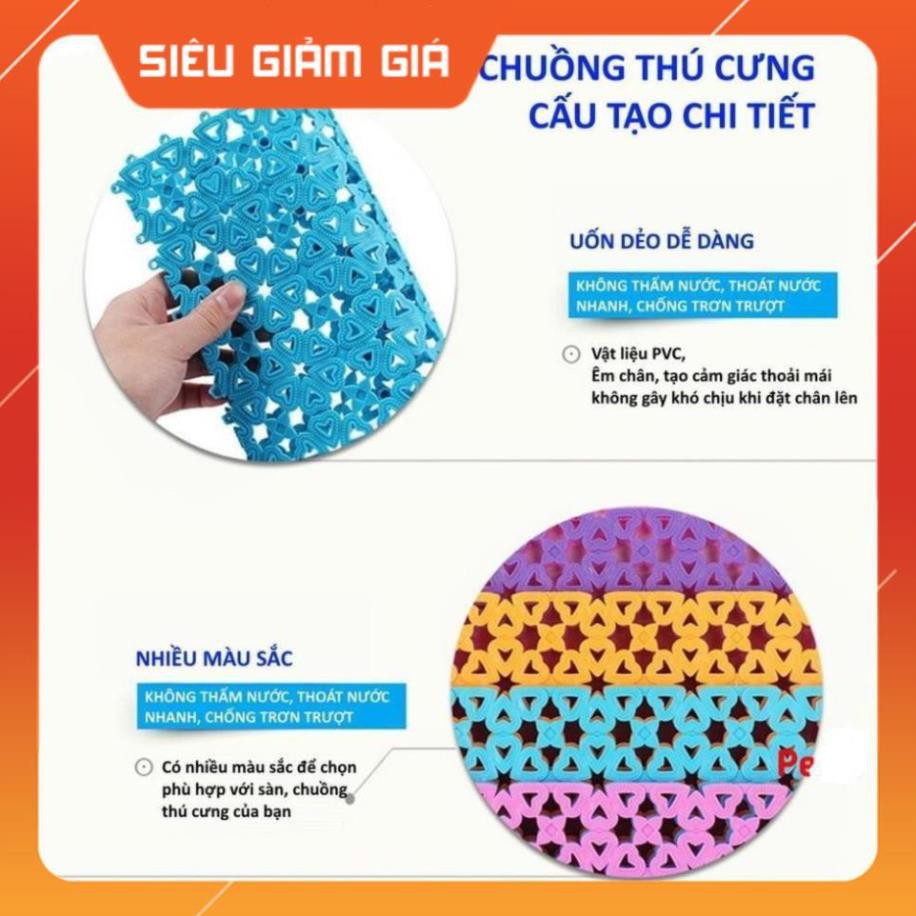 [GIẢM GIÁ] Tấm lót sàn chuồng chó, mèo PetX bằng nhựa nhiều màu bằng nhựa PVC - petshop số 01 zubumshop