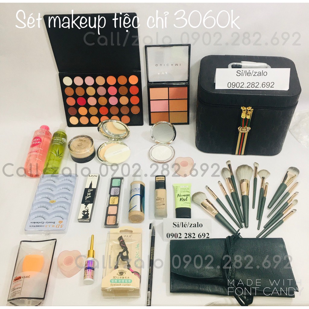 Sét Đồ Makeup, Trang Điểm Chuyên Nghiệp/ Kỷ Yếu