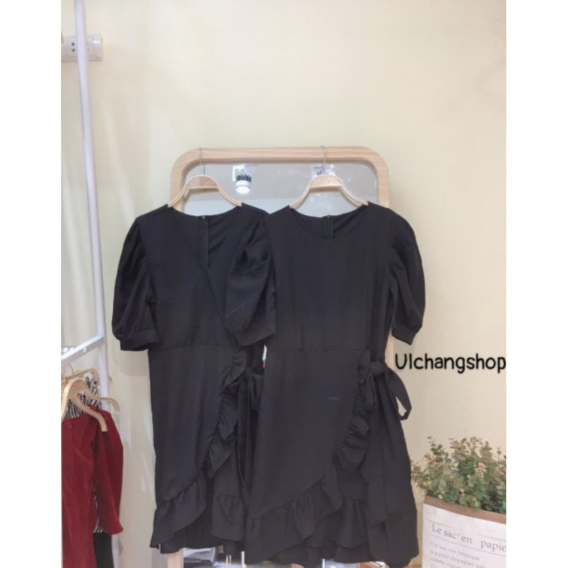 ❤Đầm đen tà chéo ulzzang❤ 2 kiểu siêu phẩm | BigBuy360 - bigbuy360.vn