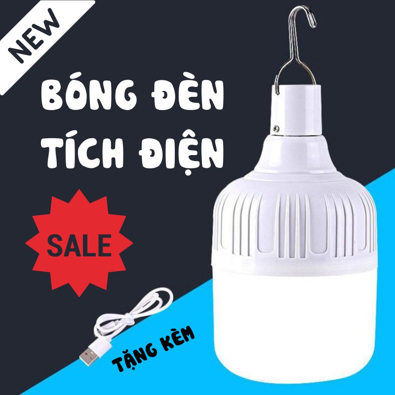 Bóng Tích Điện, Bóng Đèn Led Sạc Tích Điện Đa Năng Bi LEON STORE