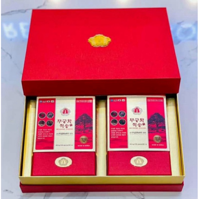 [chính hãng] TINH DẦU THÔNG ĐỎ MUGUNGHWA JEOKSONG CHÍNH PHỦ HÀN QUỐC HỘP 180 VIÊN [ Hàng Mới Về ]