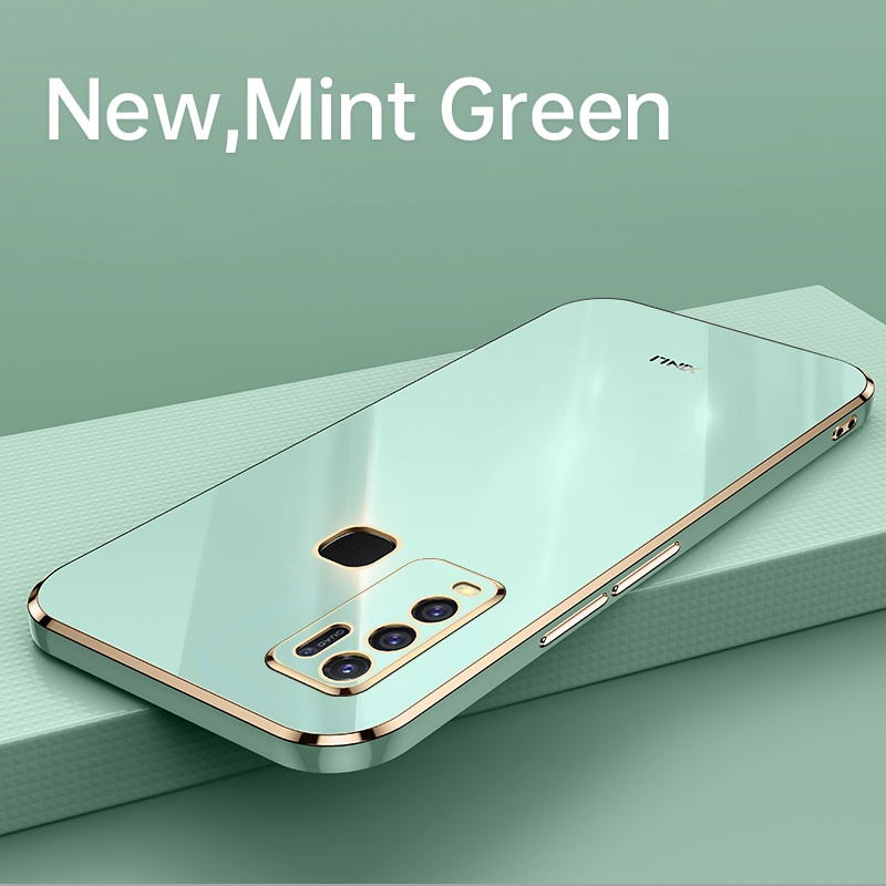 Ốp điện thoại vuông mạ sang trọng cho Vivo Y50 Y30 Y30I