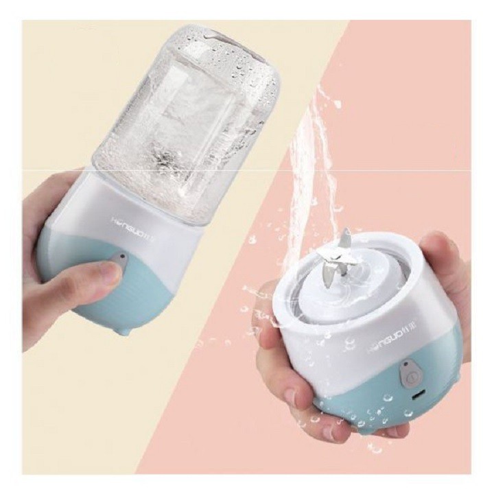 [Hàng nội địa Hongkong] Máy xay sinh tố cầm tay HONGUO 300ml, pin sạc 1200mAh