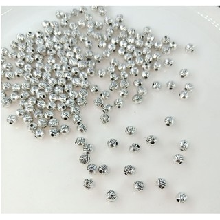20-100 viên Charm xỏ hoa hồng 4mm-MH1045