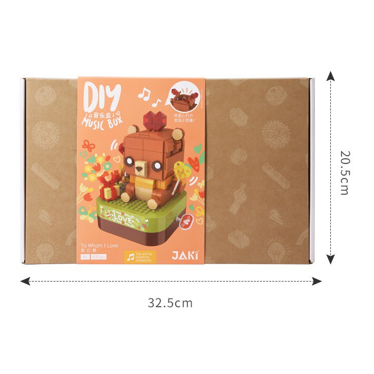 Mô hình lắp ráp, đồ chơi Hộp nhạc nanoblock JAKI