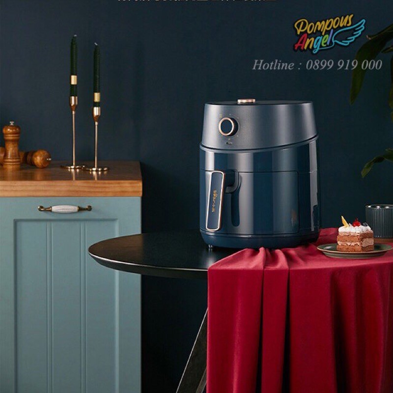 Nồi chiên không dầu đối lưu BEAR QZG-A15Q1 / QZG-A15T2 dung tích 4.6L công suất 1500W màu xanh