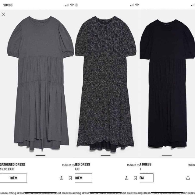 Váy suông zara auth