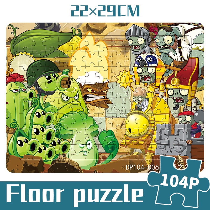 Set đồ chơi 104 mảnh xếp hình Plants vs Zombies