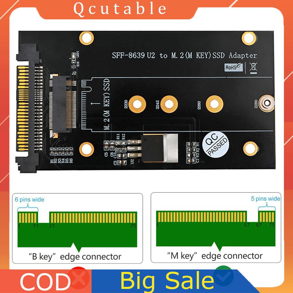 Adapter Chuyển Đổi Sff-8639 U2 Sang M.2 M Key Nvme Ssd Cho 2230 2242 2260 2280 M2 Ssd