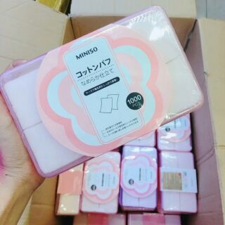Bông tẩy trang Miniso (1000 miếng)