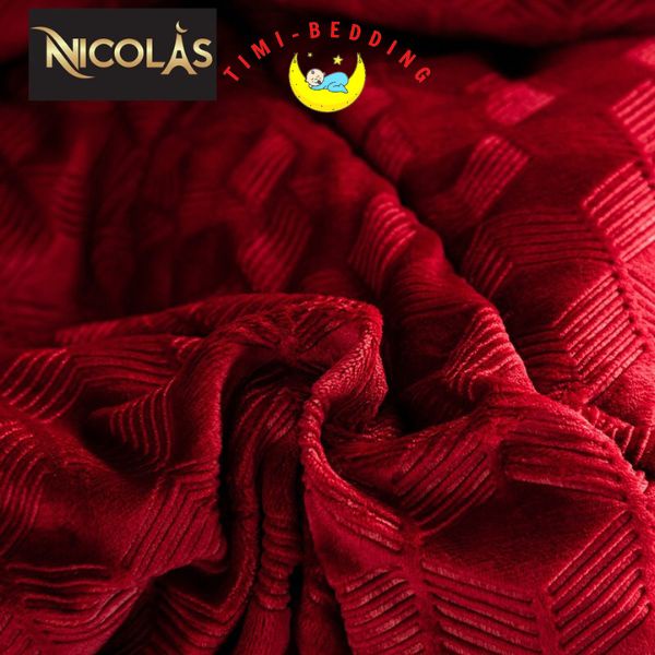 Chăn lông cừu pháp NICOLAS mẫu mới 2022 chính hãng, nhập khẩu kích thước 200 x 230 cm, nặng 4,5kg - Timibedding