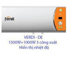 Máy nước nóng gián tiếp Ferroli Verdi DE 15 Lít - 20 Lít - 30 Lít