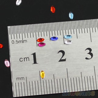Hộp Hạt Đá Oval 3D Đính Móng Tay